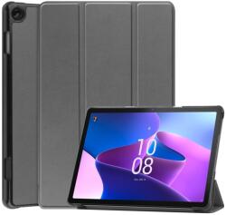  LEATHER Flip tok Lenovo Tab M10 3. generációs (TB328FU / TB328XU) szürke színű