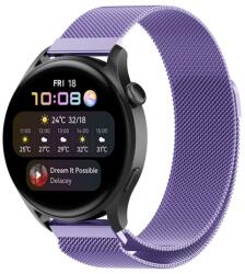 MILANESE Fém szíj Huawei Watch GT 3 Pro-hoz 46mm lila