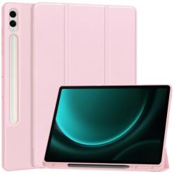 LEATHER Flip borítás Samsung Galaxy Tab S9 FE+ rózsaszín