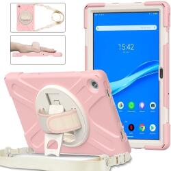 SOLID Tartós burkolat Lenovo Tab M10 Plus 3. generációs világos rózsaszín