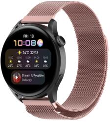  MILANESE Fém szíj Huawei Watch GT 3 Pro-hoz 46mm rózsaszín