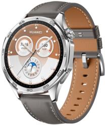  LEATHER Bőrszíj Huawei-hoz WatchGT 5 Pro 46mm szürke