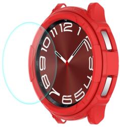  ENKAY TPU FULL BODY Üvegborítás Samsung Galaxy Watch 6 Classic 43mm piros