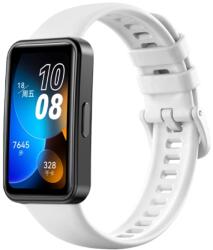 SZILIKON Szíj Huawei Band 8-hoz fehér