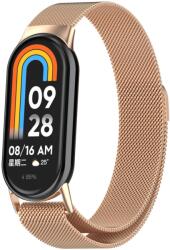  MILANESE Fém szíj a Xiaomi Smart Band 9 rózsa aranyhoz