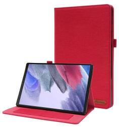 FABRIC Flip tok Samsung Galaxy Tab A8 (SM-X205 / SM-X200) piros
