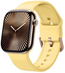 SILICONE Cserélhető heveder Apple Watch 10-hez 46mm sárga