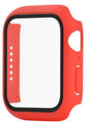 Műanyag borítás védőüveggel Apple Watch 6 / SE / 5/4 (44mm) piros