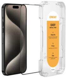 ENKAY 3D Edzett védőüveg Apple iPhone 15 Pro telefonhoz