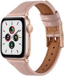  LEATHER Bőr szíj Apple Watch SE / SE 2022 / SE 2023 (40mm) rózsaszín