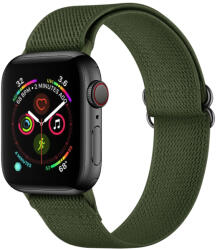 NYLON szíj Apple Watch 7 (41 mm) / 6 / SE / 5 / 4 (40 mm) / 3 / 2 / 1 (38 mm) sötétzöld
