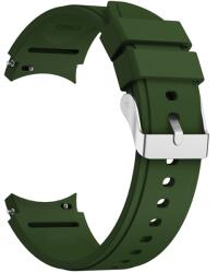 PUHA szíj Samsung Galaxy Watch 4 (40 / 44 mm) 4 Classic (42 / 46 mm) sötétzöld telefonhoz