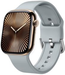 SILICONE Cserélhető szíj a Apple Watch 10-hez 46mm szürke