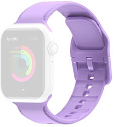 RUBBER szíj Apple Watch 7 (45 mm) / 6 / SE / 5/4 (44 mm) / 3/2/1 (42 mm) lila
