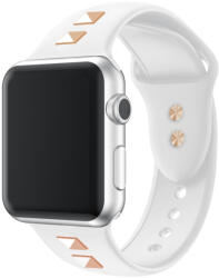  Szíj Apple Watch 9 / 8 / 7 (45mm) / 6 / SE / 5 / 4 (44 mm) / 1, 2, 3 (42 mm) fehér