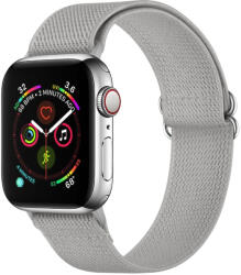 NYLON szíjas Apple Watch 7 (41 mm) / 6 / SE / 5 / 4 (40 mm) / 3 / 2 / 1 (38 mm) szürke
