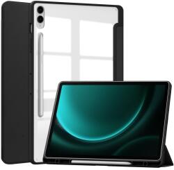 CRYSTAL Flip tok Samsung Galaxy Tab S9 FE+ fekete