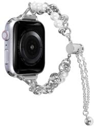  PEARL Elegáns fém szíj Apple Watch Ultra 1 / 2 49mm ezüsthöz
