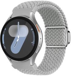  FONÁSOS Nylon szíj Samsung Galaxy Watch 7 (40 / 44 mm) LIGHT GREY-hoz
