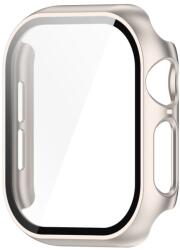 PC FULL COVER Műanyag borítás üveggel a Apple Watch 10 46mm STARLIGHT-hoz