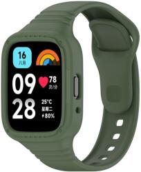GLACIER Védőtok pánttal Xiaomi Redmi Watch 3-hoz Aktív sötétzöld