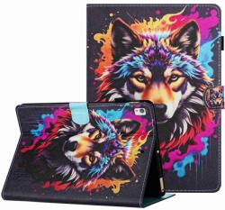  ART Flip tok Apple iPad 10.2 2021 / 2020 / 2019 COLORFUL WOLF készülékhez