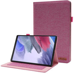 FABRIC Flip tok Samsung Galaxy Tab A8 (SM-X205 / SM-X200) telefonhoz, rózsaszín