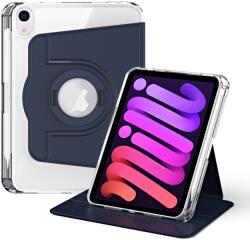CRYSTAL FLEXI 2 az 1-ben Flip tok a Apple iPad mini 2021 / iPad mini 2024 színekhez sötétkék