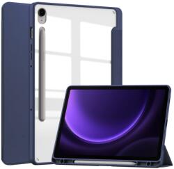 CRYSTAL Flip tok Samsung Galaxy Tab S9 FE / Tab S10 FE sötétkék