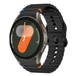  WAVE szilikon szíj Samsung Galaxy Watch 7 (40mm / 44mm) fekete
