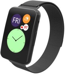  MILANESE Huawei Watch Fit fém szíj fekete