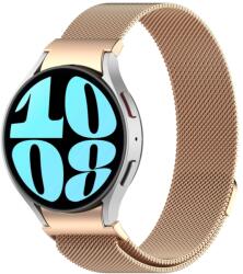  MILANESE Fém szíj a Samsung Galaxyhoz Watch 7 (40mm / 44mm) rózsaszín arany
