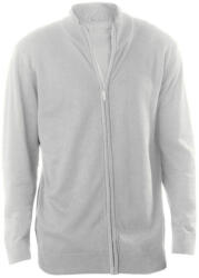 Kariban Férfi cipzáras kardigán, Kariban KA961, Grey Melange-XL (ka961gm-xl)