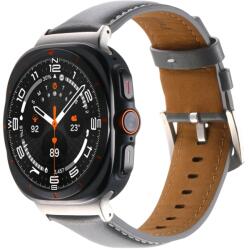  LEATHER Bőrszíj Samsung Galaxyhoz Watch Ultra 47mm szürke