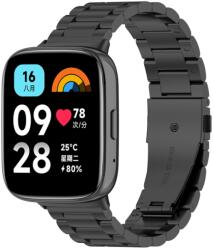 CLASSIC Fém szíj a Xiaomi Redmi-hez Watch 3 Aktív fekete