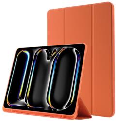 LEATHER Csuklós burkolat a Apple iPad Pro 11 2024 narancshoz