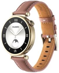  LEATHER Bőr szíj Huawei Watch GT 4 41mm-es sötétrózsaszínhez