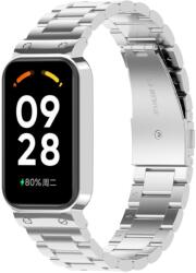 Tech-Protect Fém szíj huzattal Xiaomi Smart Band 8 Active ezüst