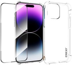 ENKAY SET Átlátszó borítás + 3D védőüveg Apple iPhone 14 Pro