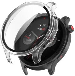  PC TELJES BURKOLAT Műanyag borítás üveggel Amazfit GTR 4 / GTR 4 Pro átlátszó