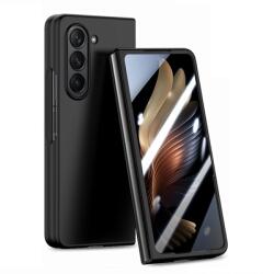 EXTRA PC Műanyag borítás üveggel a külső kijelzőhöz Samsung Galaxy Z Fold 5 5G fekete