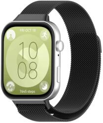  MILANESE Fémszíj a Huawei-hoz Óra Fit 3 fekete