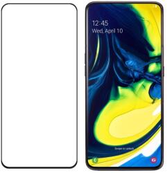 3D Edzett üveg Samsung Galaxy A80 fekete