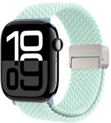 DUX FONÁSOS Nylon szíj a Apple Watch 10-hez 42mm világoszöld