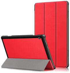  LEATHER Flip tok Lenovo Tab M10 (X605F / X505L / X505F / ZA4G0019CZ / ZA480034CZ) piros