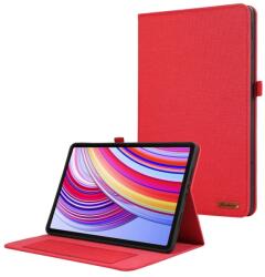 FABRIC Csuklós burkolat Xiaomi Redmi Pad Pro-hoz / Pad-hoz 5G-hoz piros