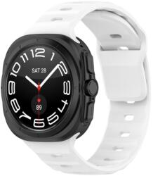 BUTTERFLY Cserélhető szíj a Samsung Galaxyhoz Watch Ultra 47mm fehér