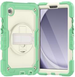  SOLID 360 Tartós burkolat Samsung Galaxy Tab A9 Plus -hoz világoszöld