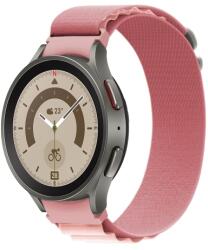 NYLON szíj Samsung Galaxy Watch 5 (40mm / 44mm) 5 Pro 45mm rózsaszín telefonhoz