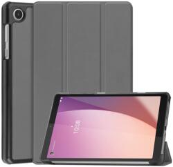 LEATHER Flip tok Lenovo Tab M8 4. generációhoz (4. generáció) szürke
